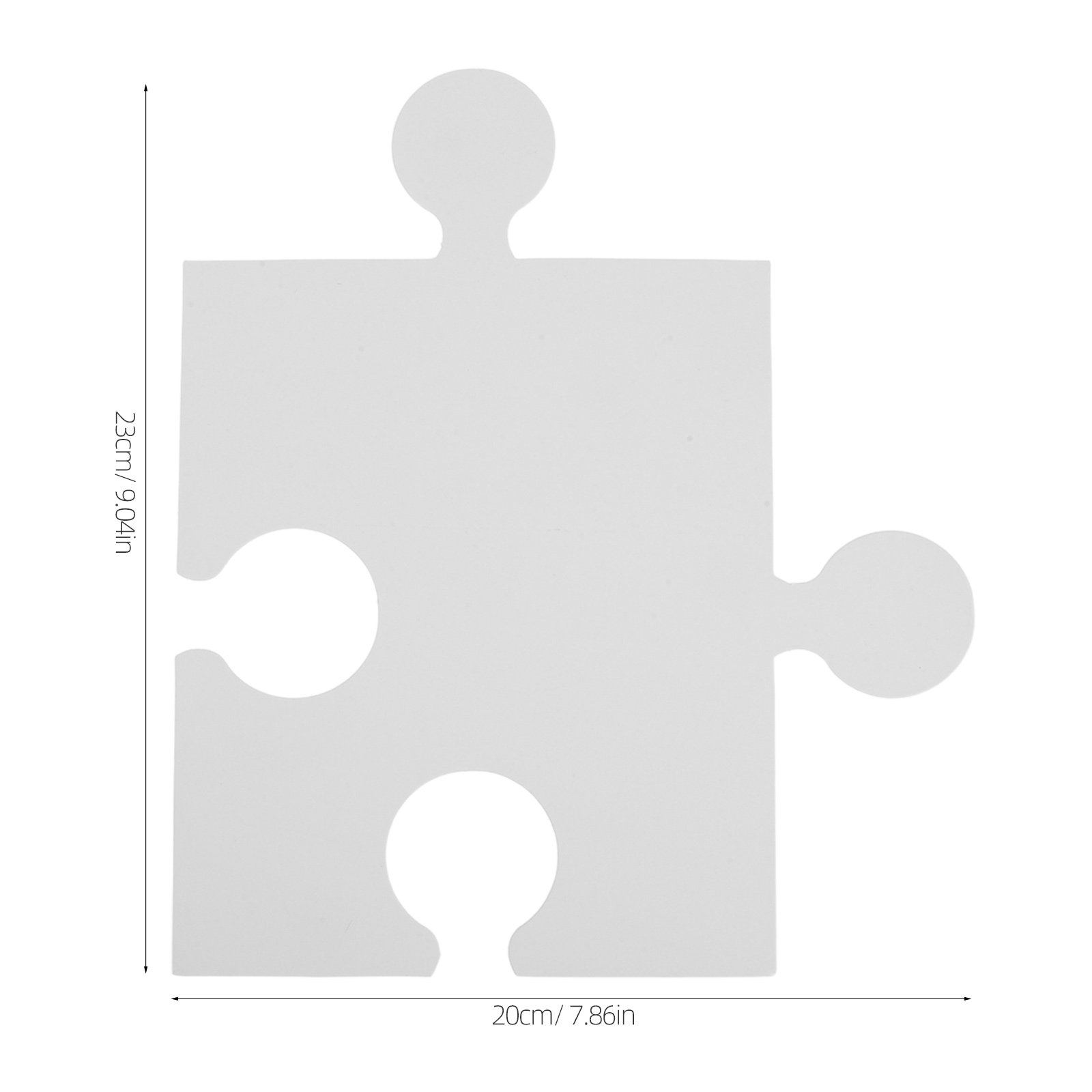 60Pcs Large White Blank Puzzle - Puzzle Blank White ulasan dan harga