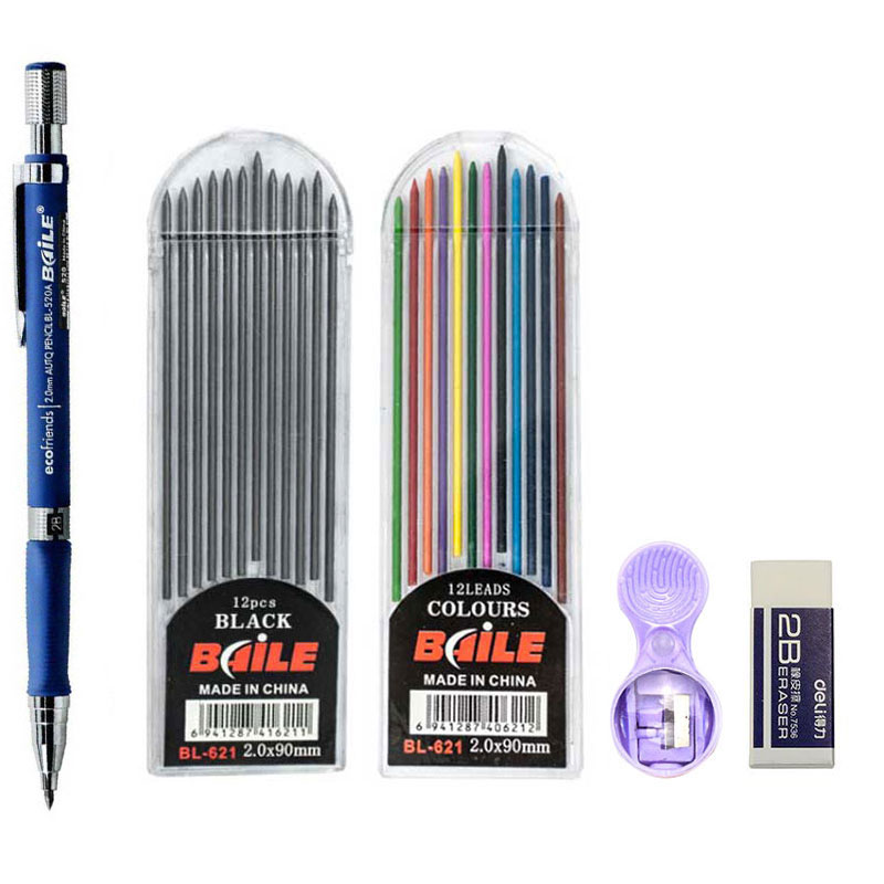 2.0mm Mechanical Pencil Set 2B - Staedtler Pencil Lumocolor ulasan dan harga