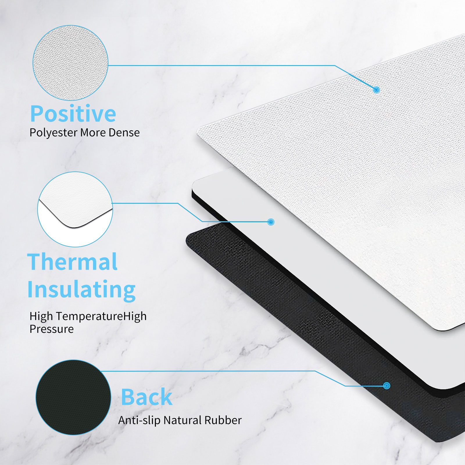 8pcs Sublimation Mouse Pad Bla - Mouse Pad Blank Sublimation ulasan dan harga
