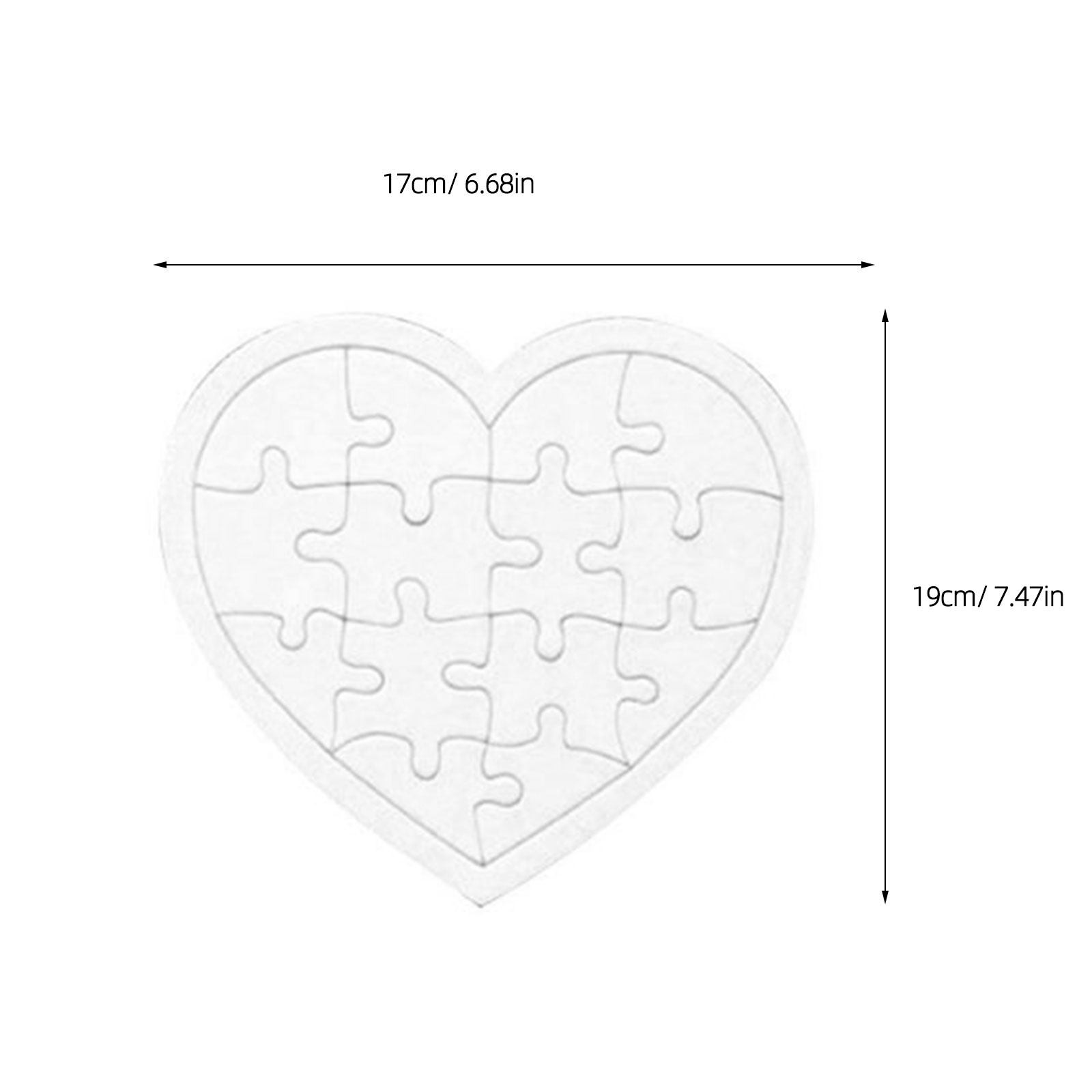 4Pcs Blank Jigsaw Puzzles Kids - Puzzle Blank White ulasan dan harga