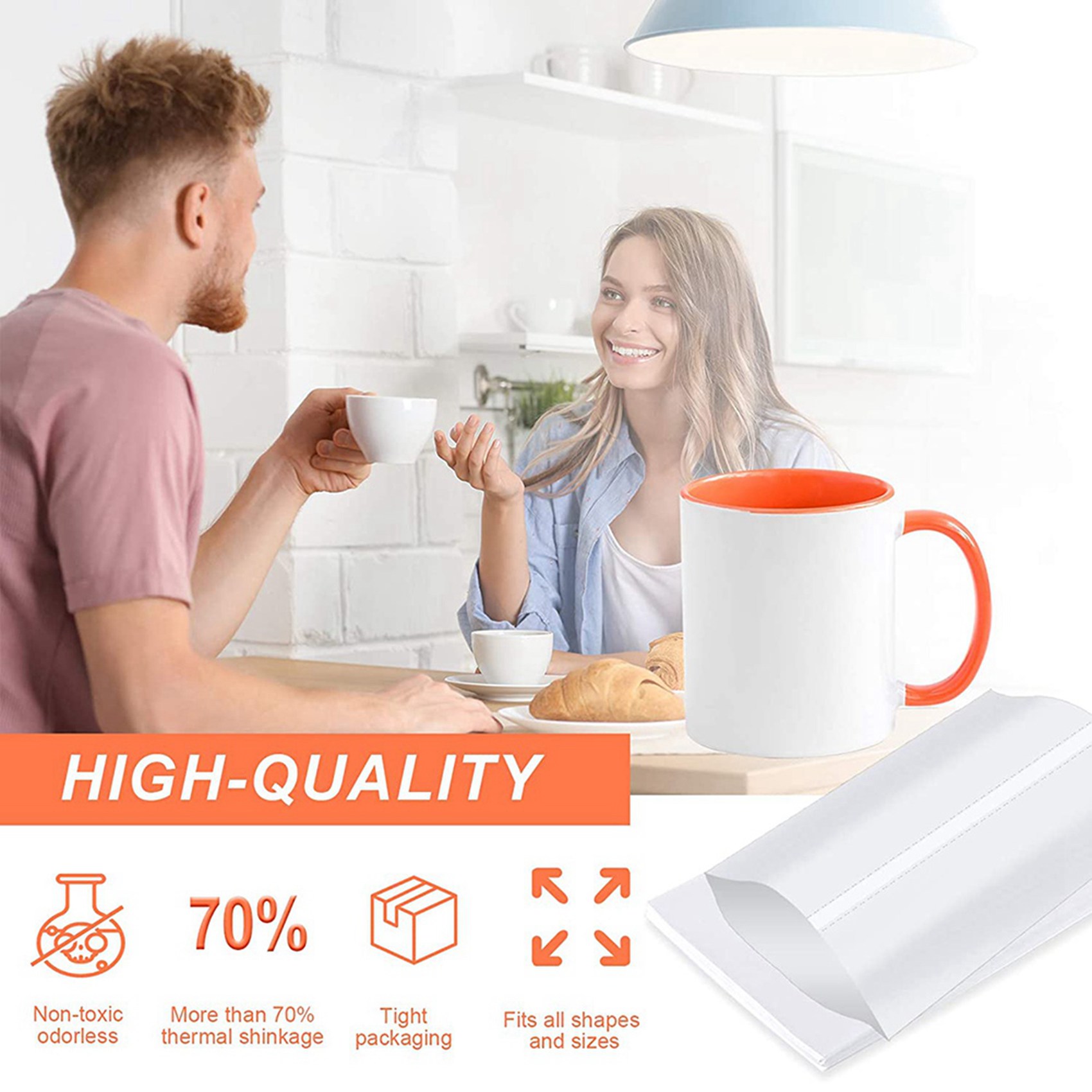 ABBN-8X12 Inch Sublimation Shr - Sublimation Mug White ulasan dan harga